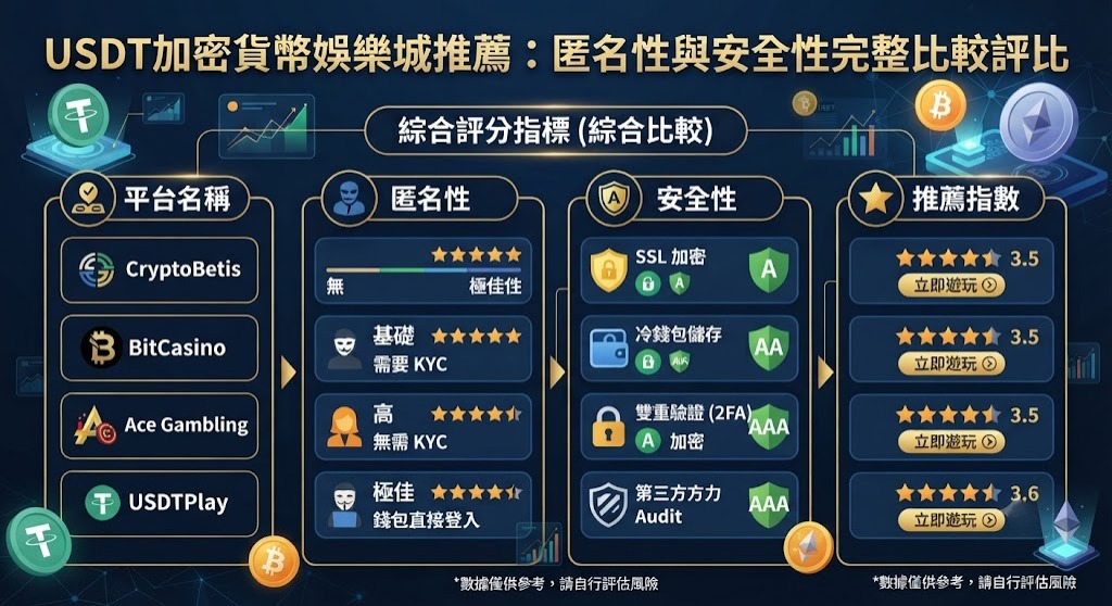 USDT加密貨幣匿名性與安全性完整比較評比